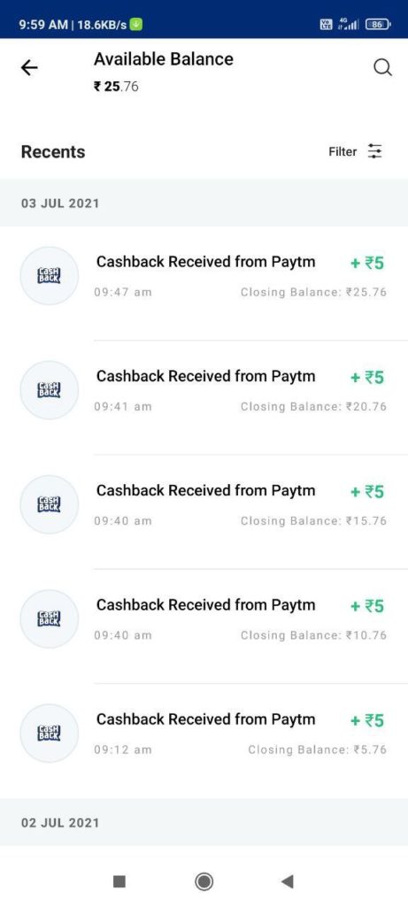 PayTM Send Money Offer