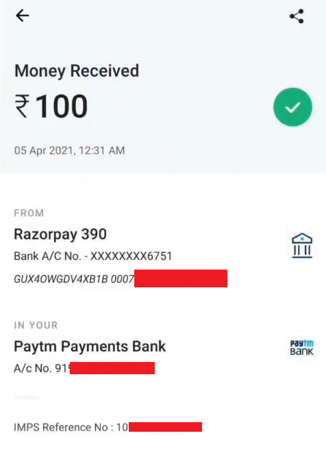 Dhiyo App Payment Proof