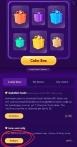 Huobi Wallet Lucky Color Box Offer