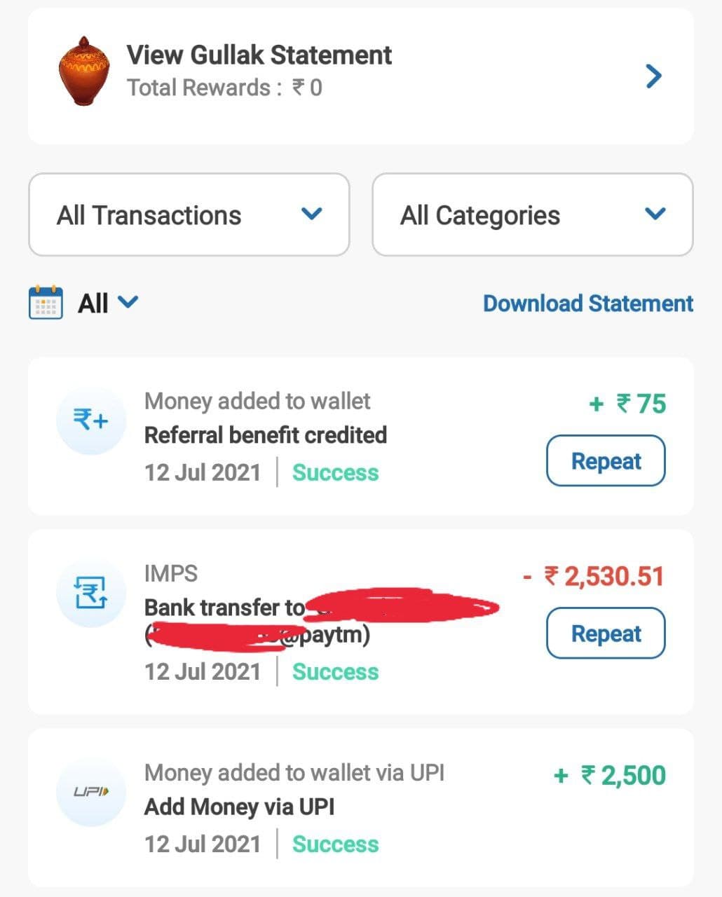 Mobikwik First Wallet To Bank Transfer Offer