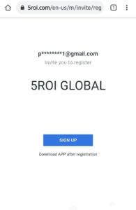 5ROI Global App Refer Earn