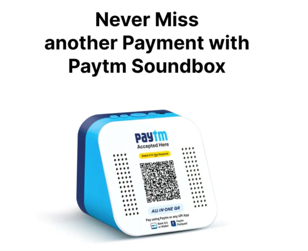 Order PayTM Soundbox For FREE