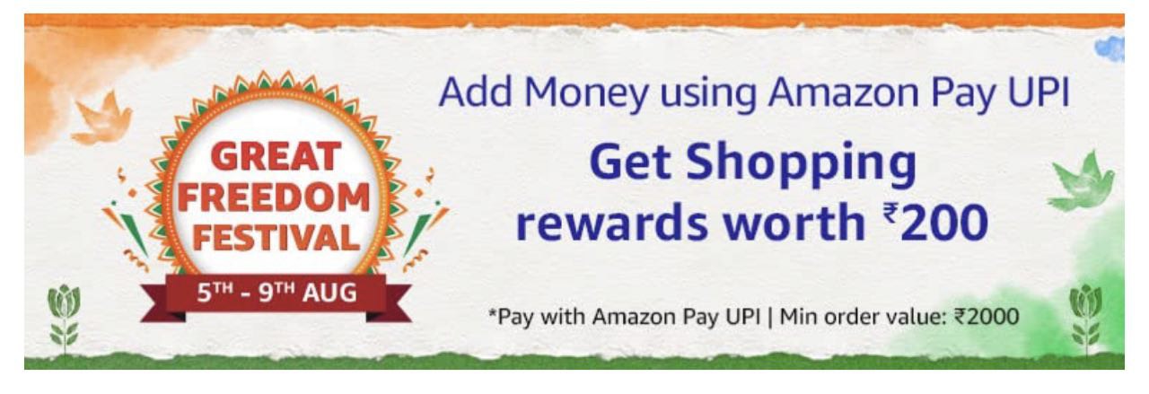 Amazon Shopping Reward Offer - Get ₹200 Cashback