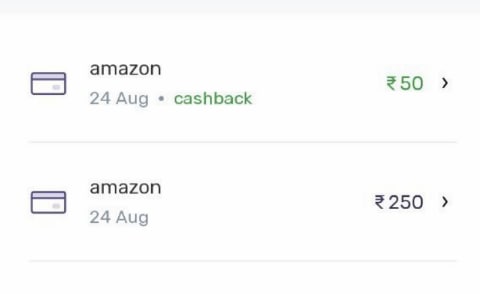 ₹50 Cashback On Amazon ₹250 Add Money Or Purchase Of anything