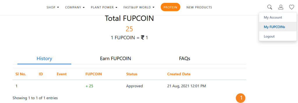 FastAndUp Refer Earn FUP Coins