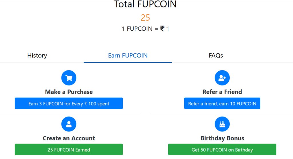 FastAndUp Refer Earn FUP Coins