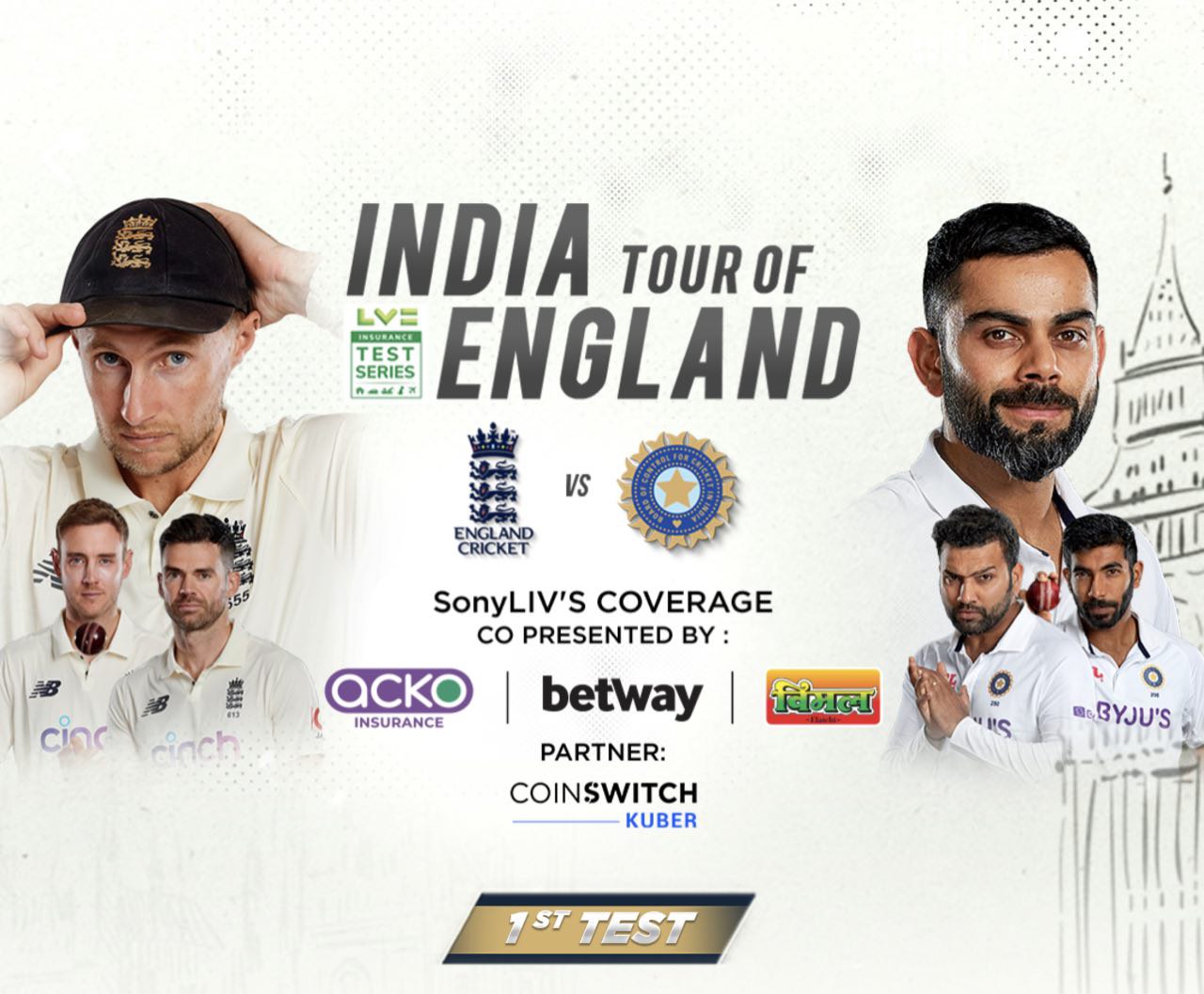 How To Watch India vs England Test Matches Free