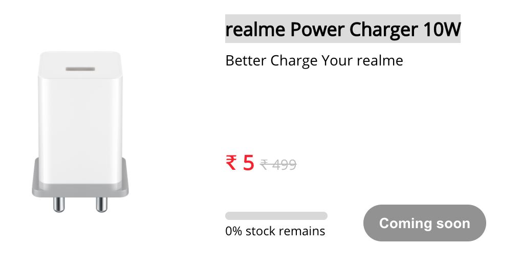 Realme Power Charger Flash Sale Tricks