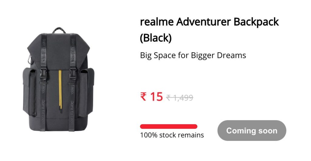 Realme Backpack Successful Buy Trick Script