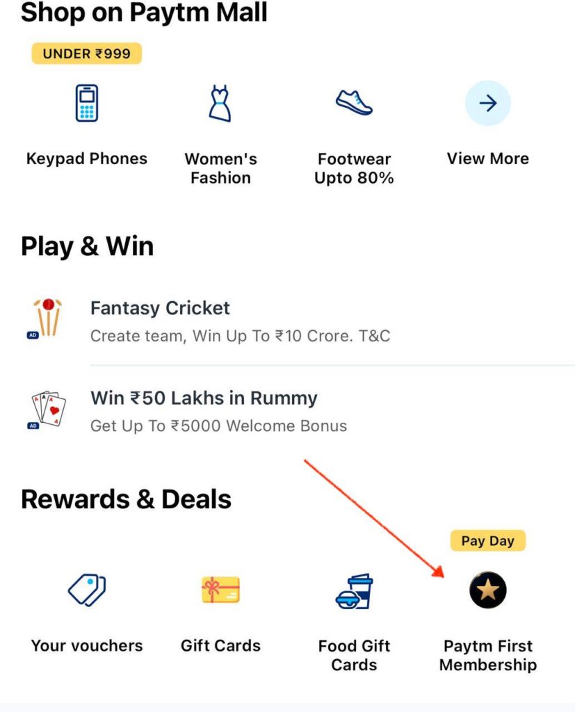 PayTM First Membership Almost For FREE