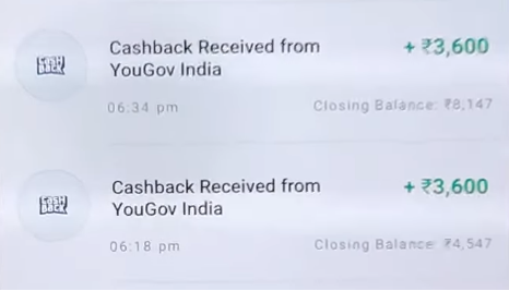 YouGov Payment Proof