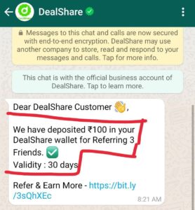 DealShare Refer Earn Free Ration