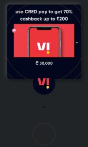 Cred VI Recharge Cashback loot