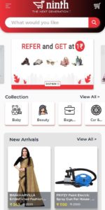 Ninth Online Shopping App Refer Earn