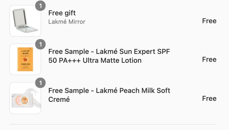 Lakme Free Offers Loot - Get 6 Lakme Products Almost For FREE