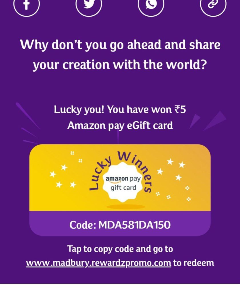 Cadbury Madbury Free Amazon Gift Voucher