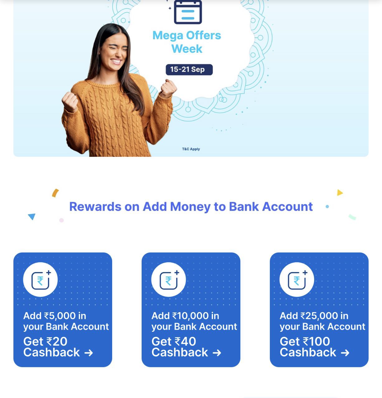 Get Assured ₹160 PayTM Cashback in PayTM Mega Offers Week