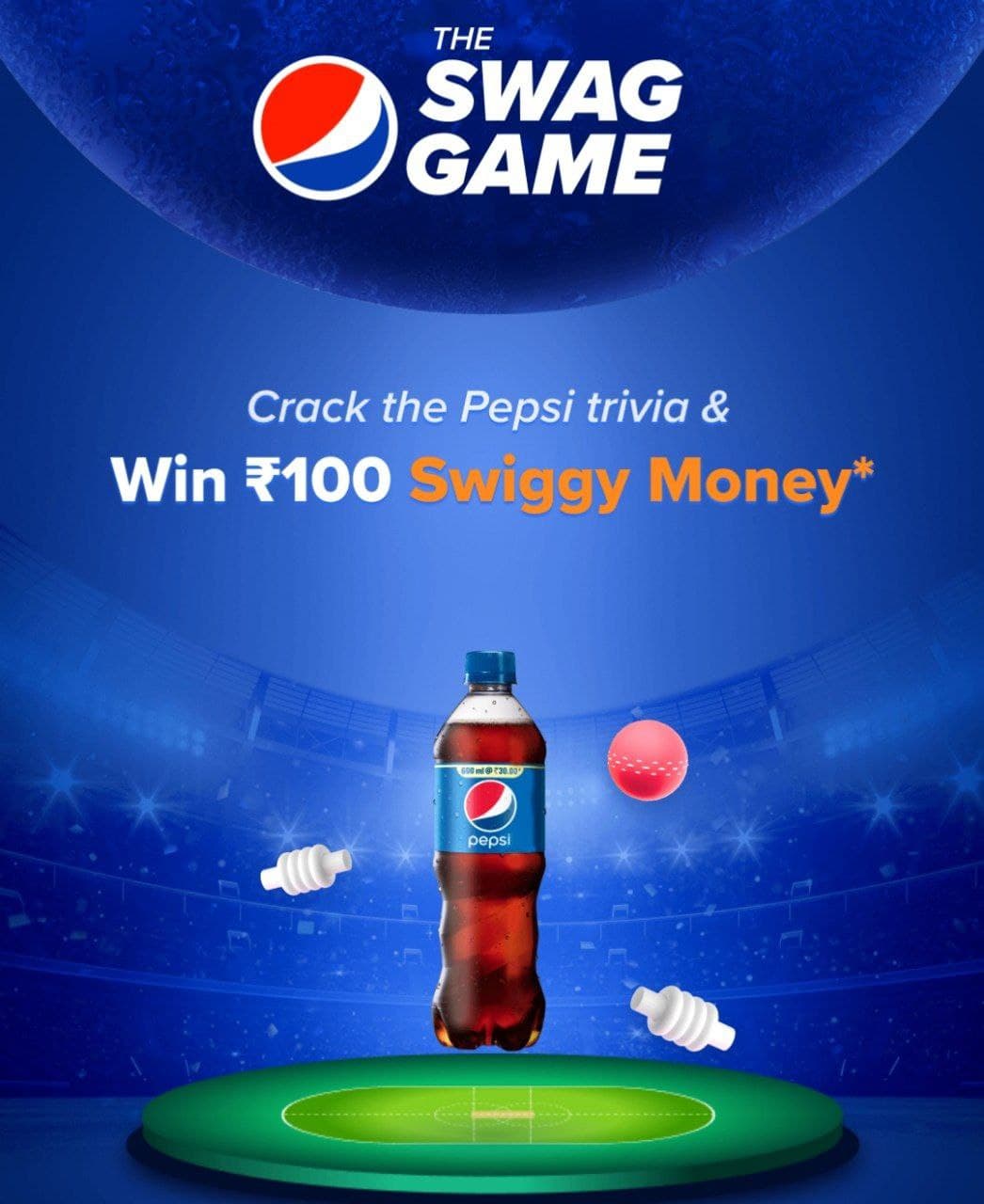 Swiggy Pepsi The Swag Game Quiz Answers