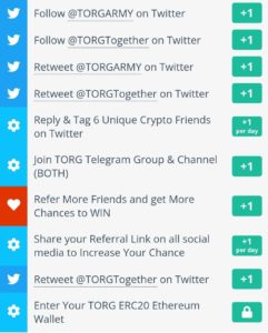 Torg Tokens Airdrop