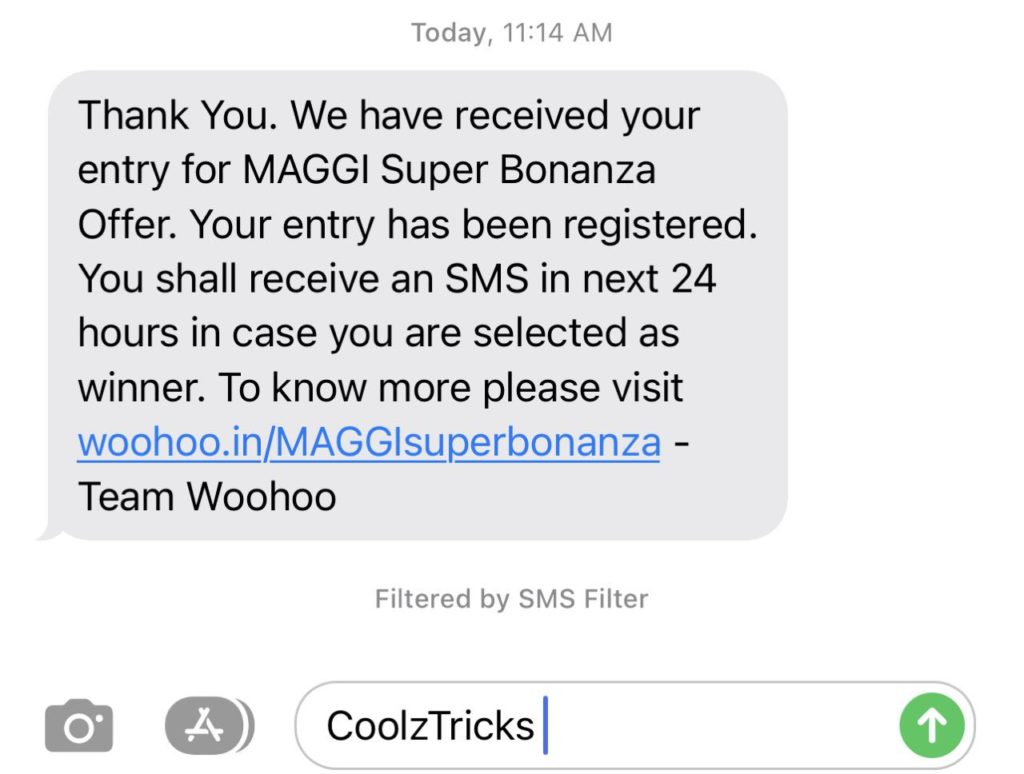 Maggi Maggi Super Bonanza LOT Code