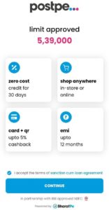 PostPe QR Credit App Refer Earn