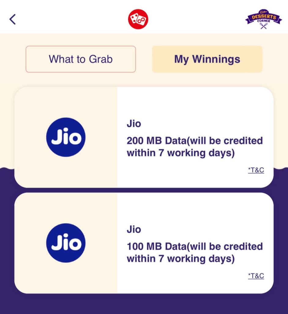 How To Get Free 400 MB Jio Data From Jio Desserts Corner