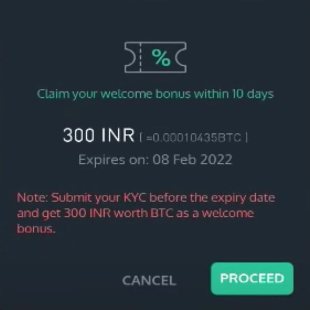 Unocoin Free ₹300 Bitcoins