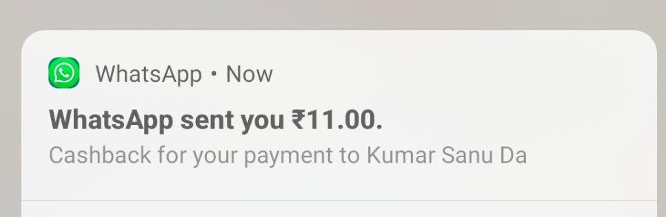 WhatsApp UPI Send Money Offer