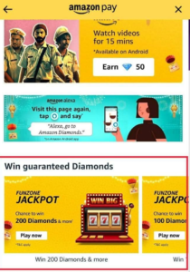 Amazon Diamond Jackpot