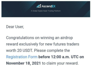 AscendEX Free Future Trading Bonus
