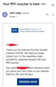 DHC Double Cleanse Trial Kit FREE Sample