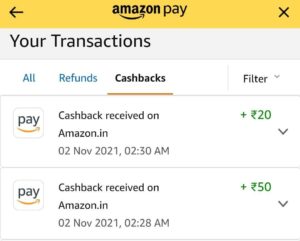 Amazon Diamond Cashback Offer