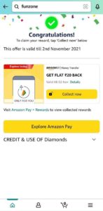 Amazon Diamond Cashback Offer