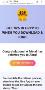 Abra Wallet Refer Earn CPRX Token Airdrop