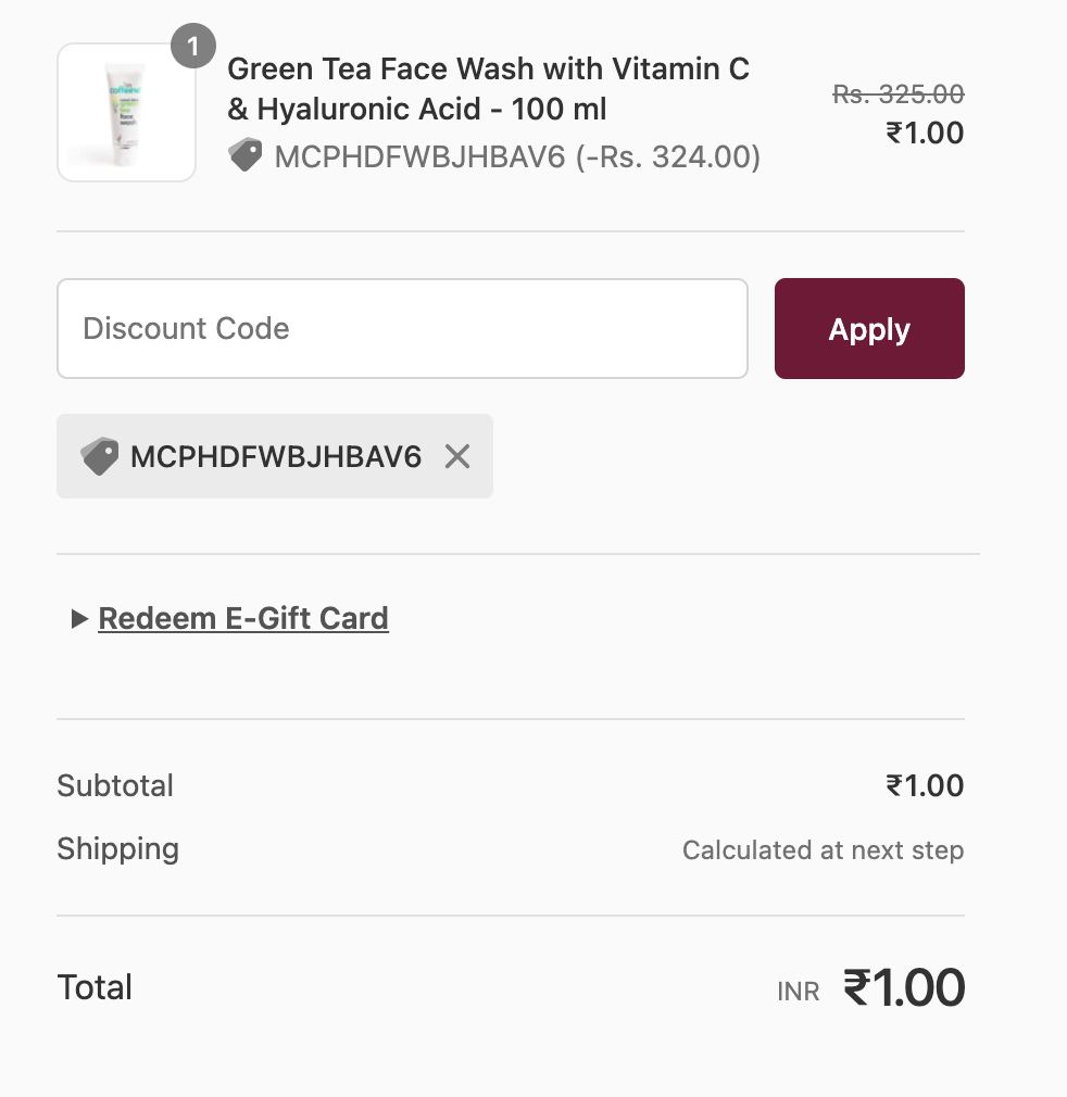 Paytm mcaffeine Loot - How to Get Green Tea Face Wash Worth ₹325 @ Just ₹1 Only