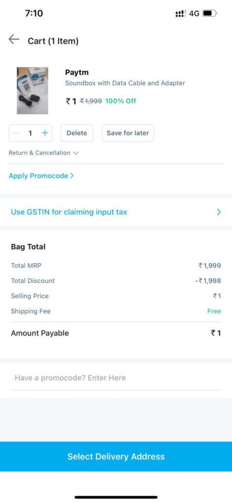 Order PayTM Soundbox For FREE