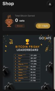 GoSats App Refer Earn Free Satoshi