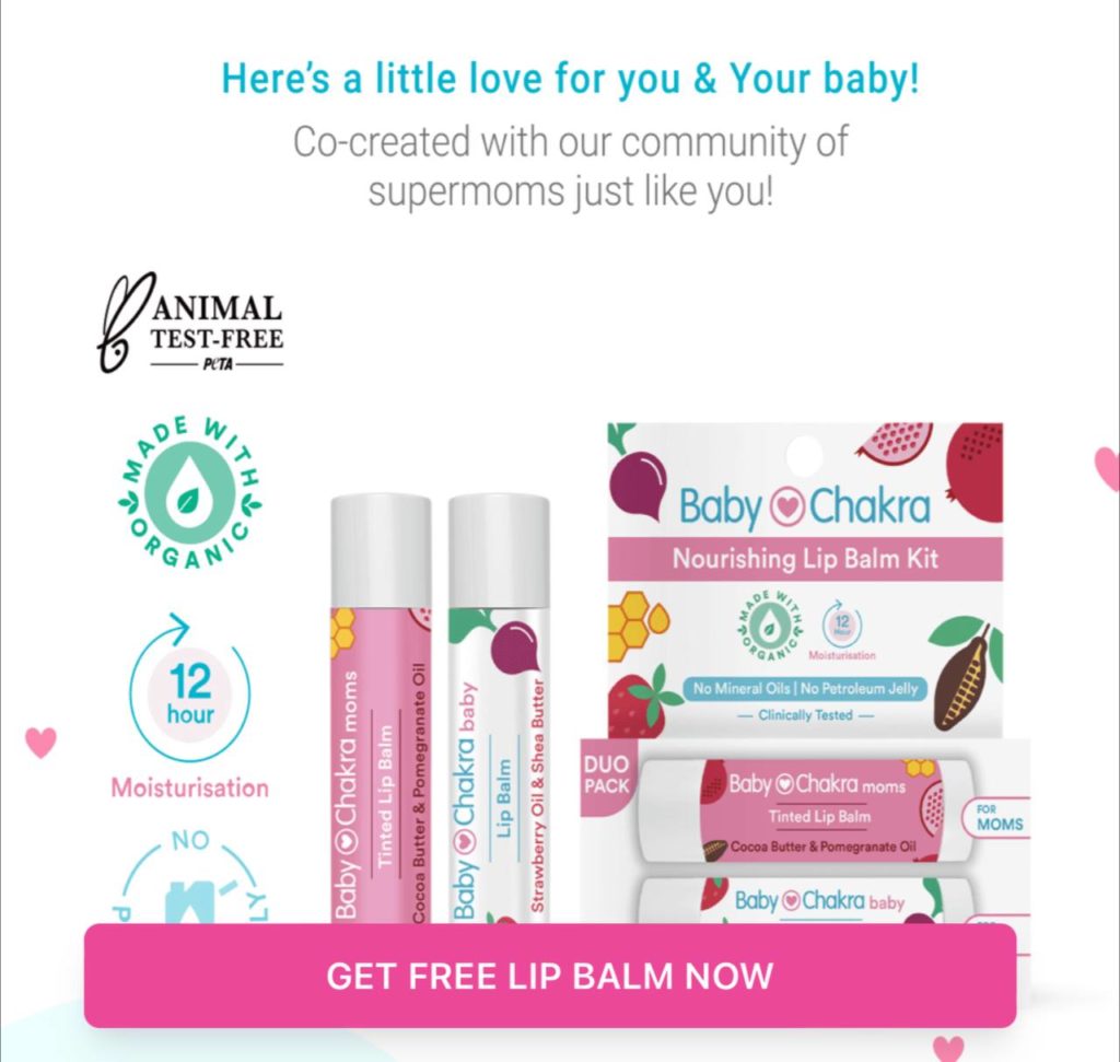 BabyChakra 2 Lip Balm Duo for FREE