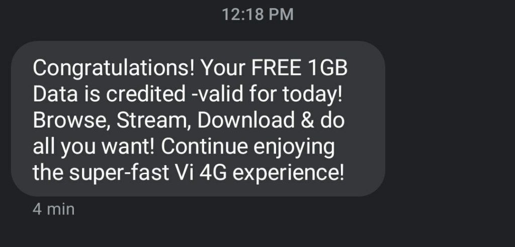 Vi Free Data