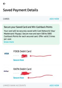 PayTM Secure Your Card Offer