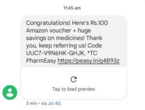 PharmEasy Coupon Code ₹100 Amazon Voucher Free