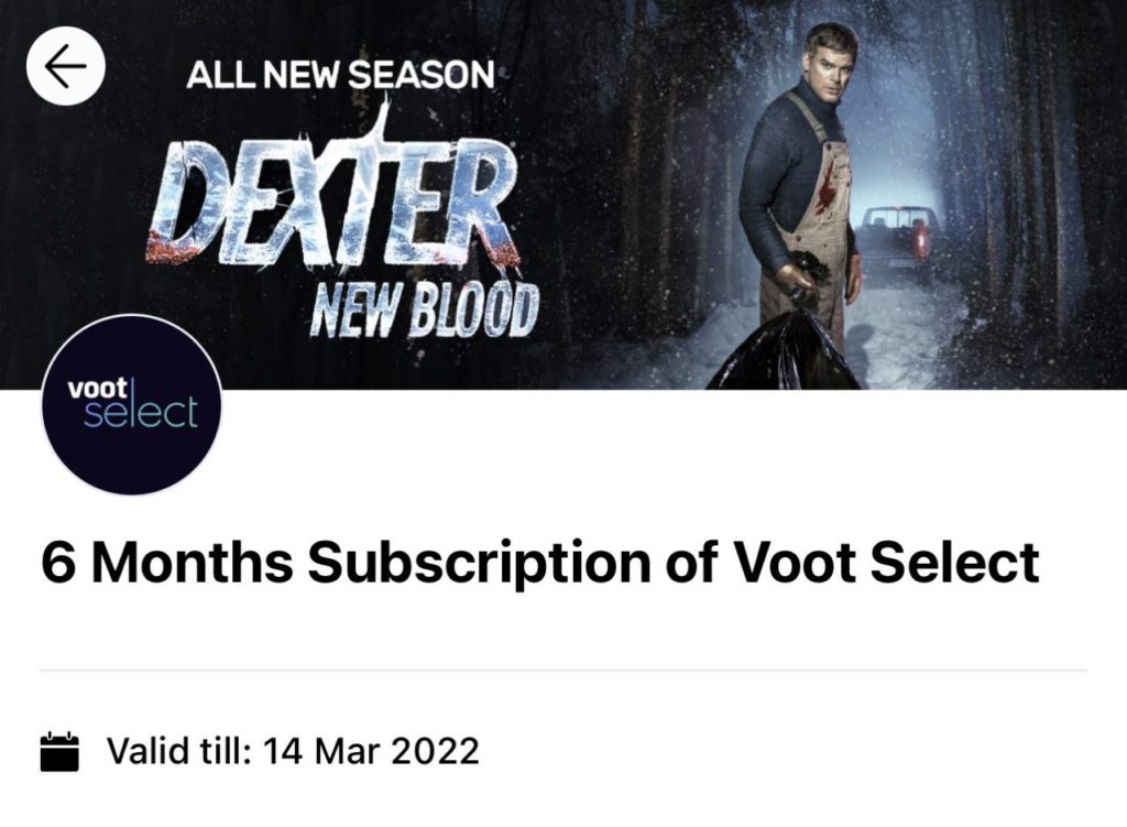 Voot Select Premium Subscription Offer