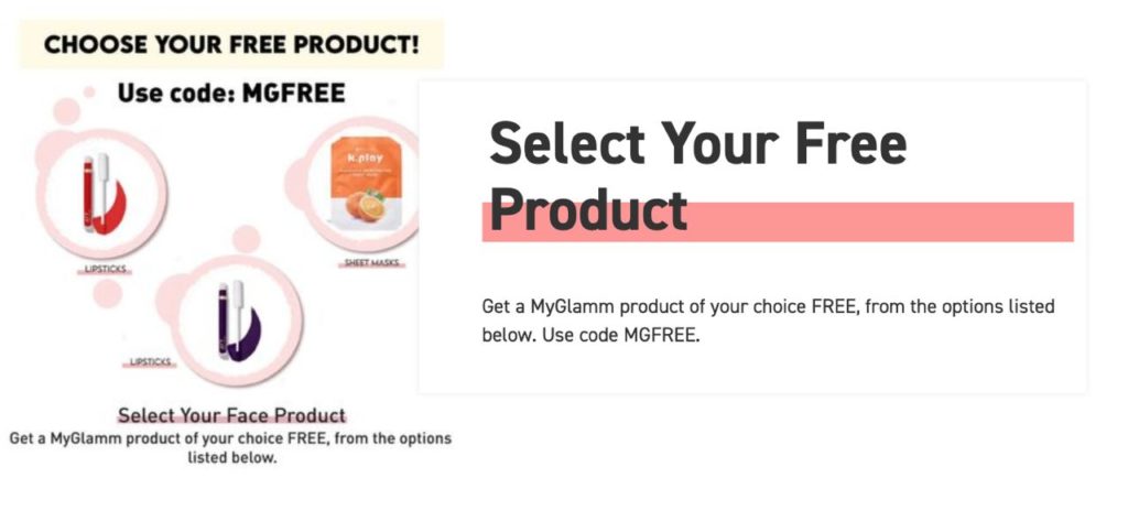 MyGlamm Free Products