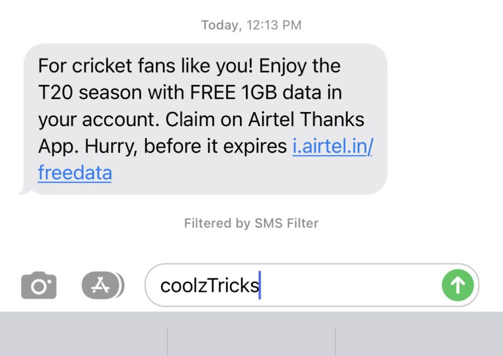 Airtel Thanks app Free Airtel Data