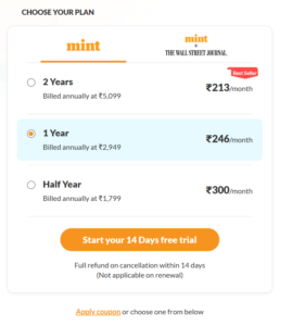 Livemint News Annual Subscription Free