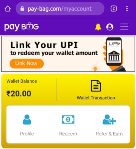 PayBag Free PayTM Cash
