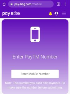 PayBag Free PayTM Cash