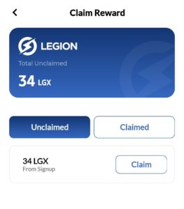 Legion Network Refer Earn LGX Tokens