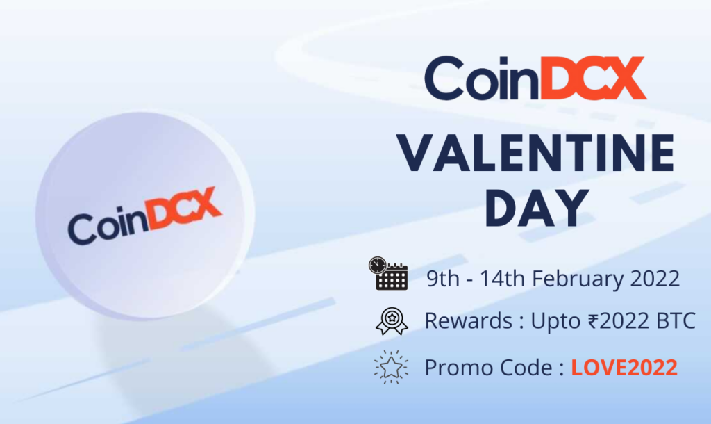 CoinDCX Valentines Day Coupon codes 