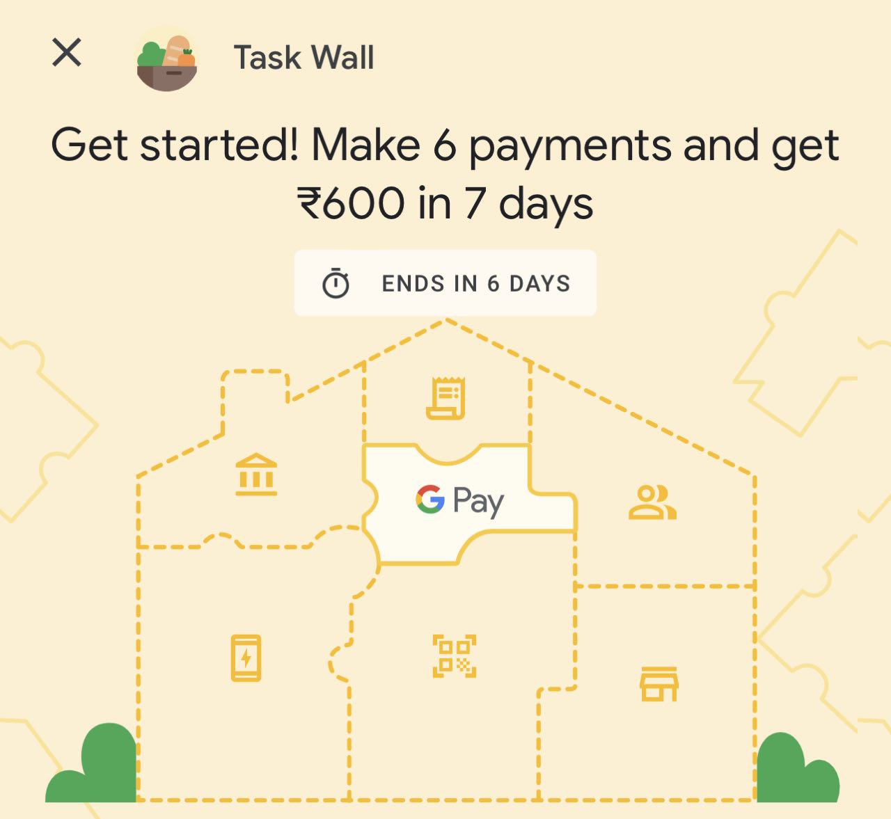 Google Pay 'Task Wall' Offer